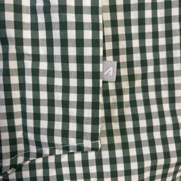 Antigua Oregon Ducks Men XL Ellis LS Woven Gingham Button Down Shirt Green White - Picture 5 of 11